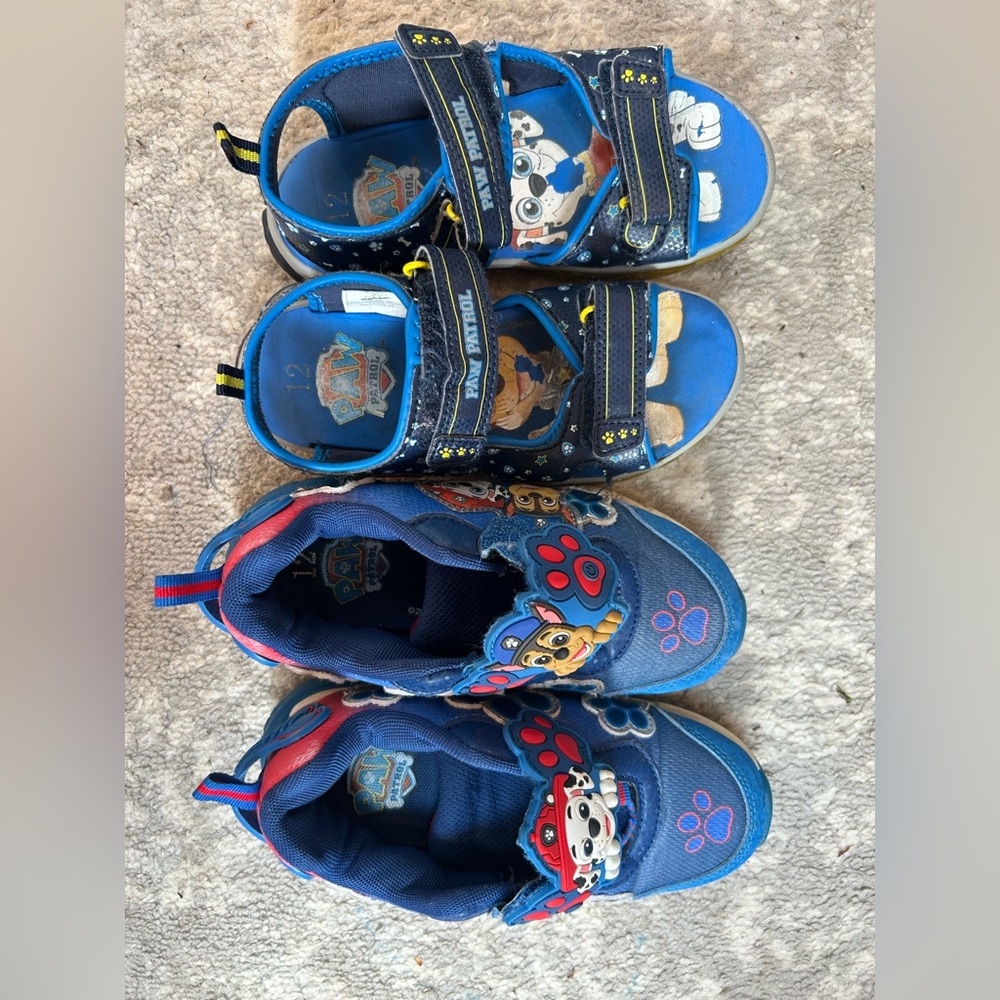 Paw Patrol Blue Sandals with Velcro Straps